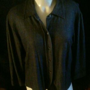 Long sleeve button down blouse